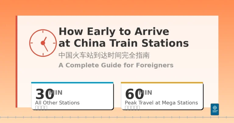 Foreign traveler planning a trip on the China high-speed railway network
